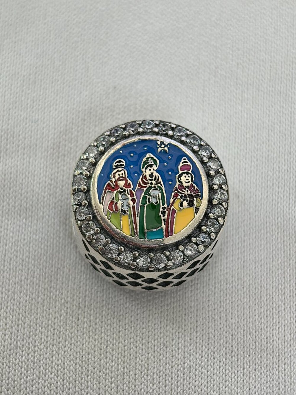 Pandora Dangle - Mixed Enamel Charm Pendant, S925 Silver Jewelry